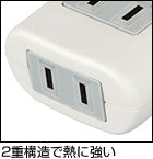 Buffalo 2 distribution tap white BCTAPD03WH [Direct insertion / 2 ports / with switch (all at once)] [BCTAPD03WH]