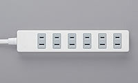 Buffalo Power Tap White BCTAPSG2610WH [1.0m / 6 outlets / No switch] [BCTAPSG2610WH]