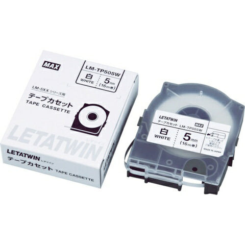 MAX MAX Tube Marker Letter Twin Dedicated Tape Cassette