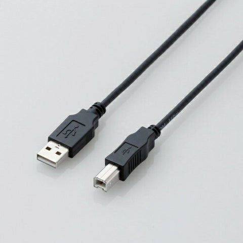 ELECOM USB2.0 cable/A-B type/Normal/2m/black U2C-BN20XBK Black
