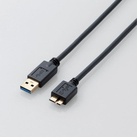 ELECOM USB3.0 Cable/A-microB Type/Standard/0.5m USB3-AMB05XBK Black [USB3AMB05XBK]