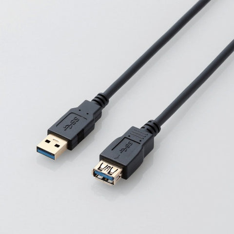 エレコム USB3.0ｹｰﾌﾞﾙ/A-A延長ﾀｲﾌﾟ/ｽﾀﾝﾀﾞｰﾄﾞ/2m/ﾌﾞﾗｯｸ USB3-E20XBK
