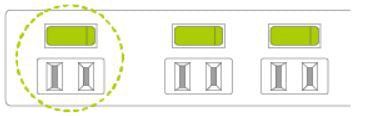 エレコム 省エネタップ ホワイト T-E6CA-2610WH [1.0m /6個口 /スイッチ付き（個別）][TE6CA2610WH]