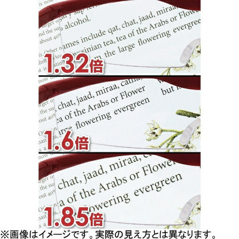 Hazuki Company Hazuki Hazuki 放大鏡緊湊型彩色鏡片 1.85x 白色 [rftad2020]