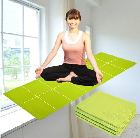 Lucky West Folding Yoga Mat luckywest Green LW-M1965