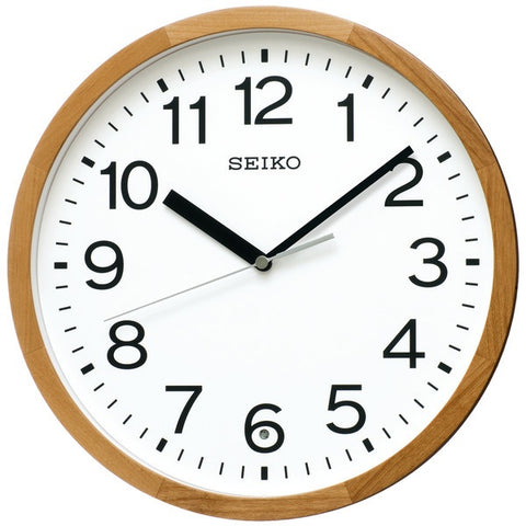 Seiko 掛鐘 [標準] 天然色木 KX249B [附自動電波接收功能] [KX249B]