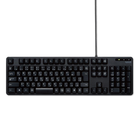 ELECOM Keyboard Black TK-FCM104XBK [Wired/USB] [rb_ keyboard_cpn]