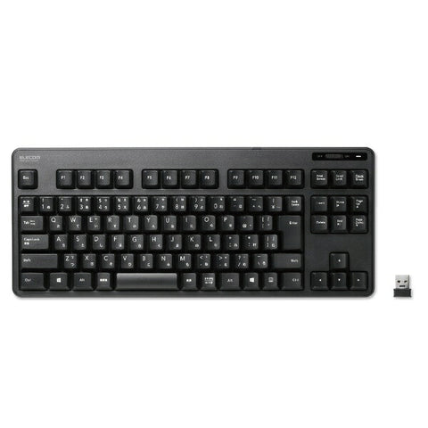 エレコム キーボード (Windows11対応) ブラック TK-FDM105TXBK [ワイヤレス /USB]【rb_ keyboard_cpn】