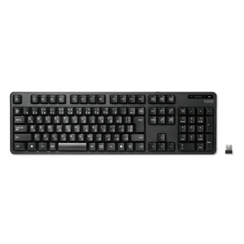 ELECOM Keyboard (Compatible with Android/Windows11) Black TK-FDM106TXBK [Wireless/USB] [rb_ keyboard_cpn]