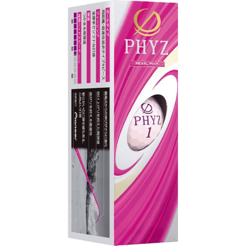 BRIDGESTONE ゴルフボール PHYZ ファイズ《1スリーブ(3球)/パールピンク》P9PX【返品交換不可】