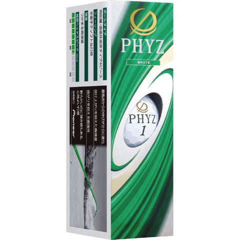 BRIDGESTONE Golf Ball PHYZ Faiz《1 sleeve (3 balls)/White》P9WX [No returns or exchanges]