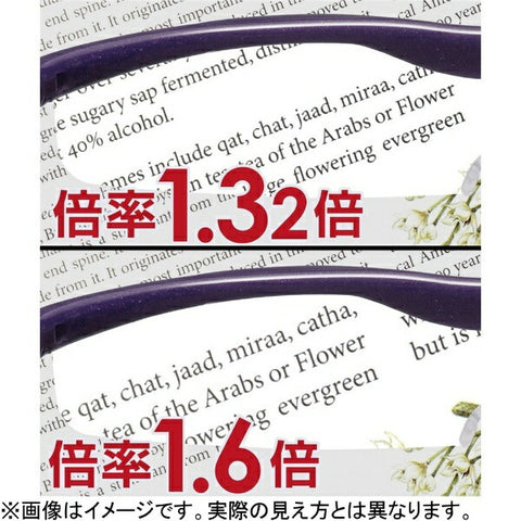 Hazuki Company Hazuki Hazuki 放大鏡酷透明鏡片 1.32x 棕色 [rftad2020]