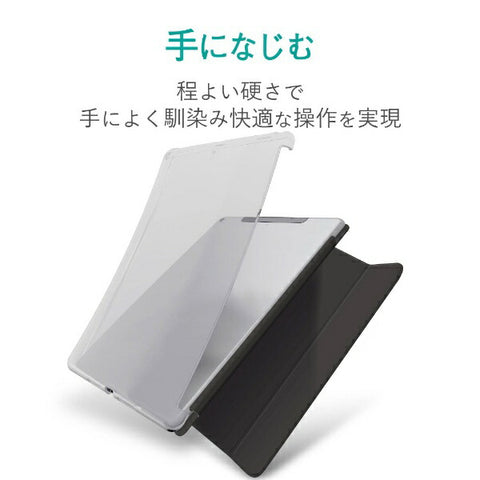 エレコム 10.2インチ iPad（第9/8/7世代）用 ソフトケース スマートケース対応 クリア TB-A19RUCCR