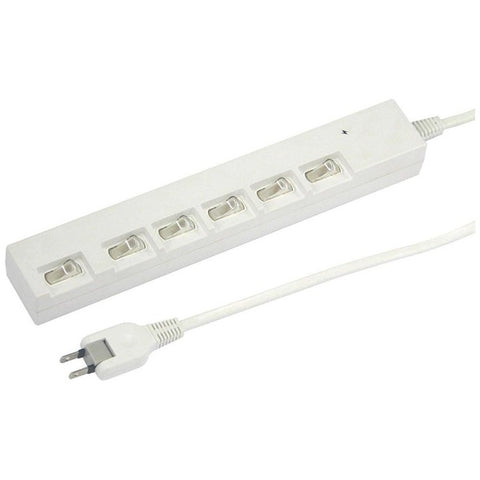 矢澤臥式省電水龍頭 白色 YZYBKS662W [2.0m / 6口 / 帶開關（獨立）] [YZYBKS662W]