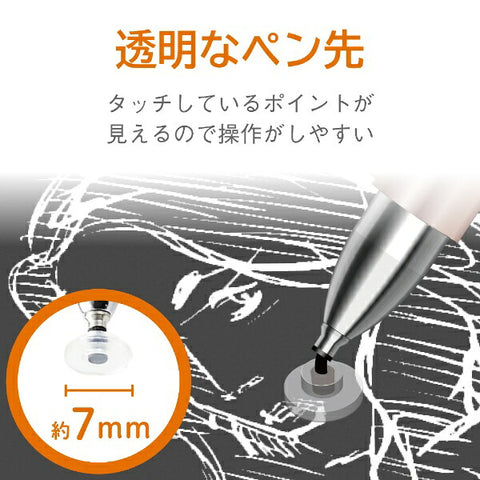 エレコム タッチペン ディスクタイプ ピンク P-TPD02PN