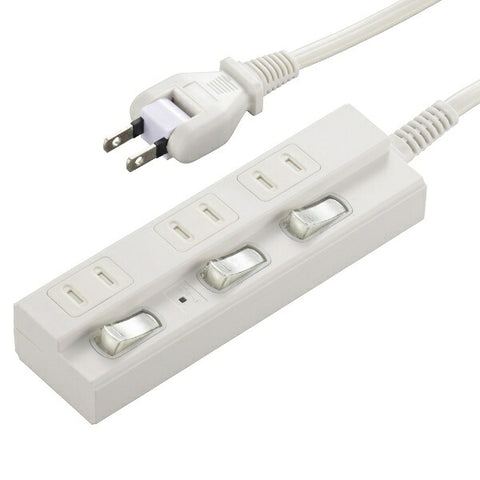 Original Select Power Saving Tap White HSBK-TPK33-W [3.0m / 3 outlets / with switch (individual)]