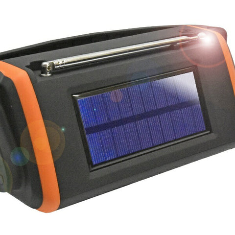 KUMAZAKI AIM Hand-cranked solar power storage radio SL-091 [Wide FM compatible/Drip-proof radio]