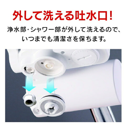 三菱化學水龍頭直接連接淨水器清潔劑CSP系列CSP901-WT