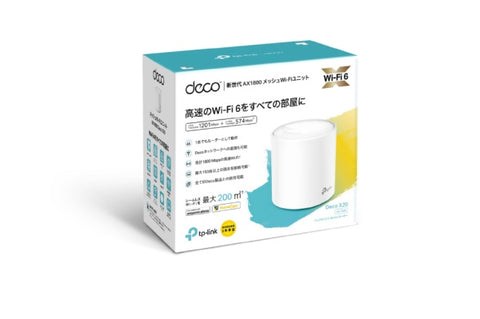 ティーピーリンク Wi-Fiルーター 1201+574Mbps Deco X20（1パック） DecoX201P [Wi-Fi 6(ax)]