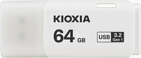 キオクシア USBメモリ TransMemory U301(Mac/Windows11対応) ホワイト KUC-3A064GW [64GB /USB TypeA /USB3.2 /キャップ式]