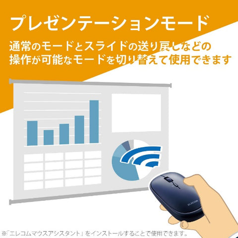 Elecom鼠标（与Mac / Windows11兼容）蓝色M-TM10DBBU [blueled / wireless（无线） / 4按钮 / USB]