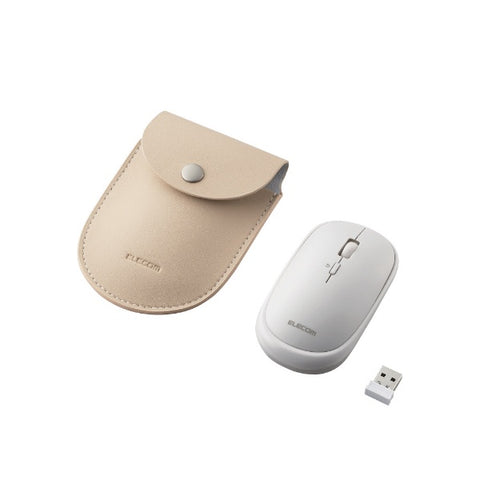 ELECOM Mouse (Compatible with Mac/Windows11) White M-TM10DBWH [BlueLED / Wireless (Wireless) / 4 Button / USB]