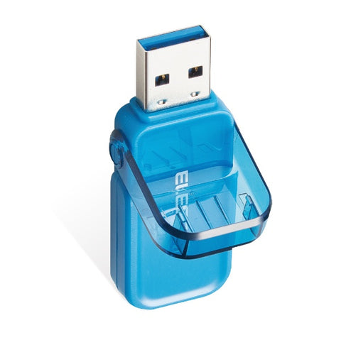 エレコム USBメモリ (Chrome/iPadOS/iOS/Mac/Windows11対応) ブルー MF-FCU3128GBU [128GB /USB TypeA /USB3.1 /キャップ式]