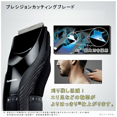 파나소닉 Panasonic ER-GC55-K 헤어 커터 블랙 [교류 충전식]