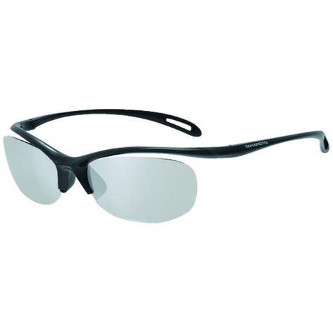 Yamamoto Kogaku YAMAMOTO Sunglasses Silver Mirror Clear Lens Model YA1-BKSL/CLA