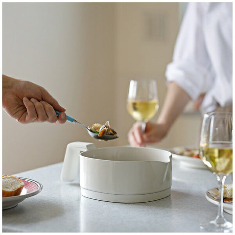 Shiroka Oryori Kettle Choinabe Ivory SK-M251(C) [1.0L]