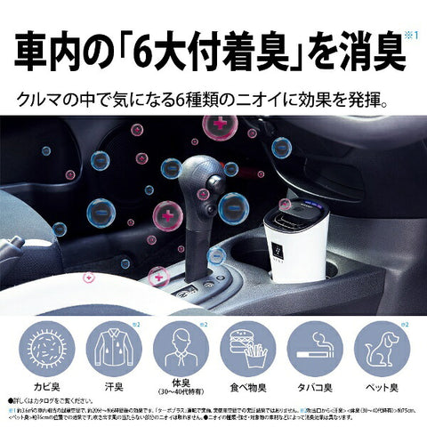 シャープ 車載用イオン発生機 ホワイト系 IG-NX15-W [適用畳数：2畳 /車載・省スペース用]【rb_air_cpn】