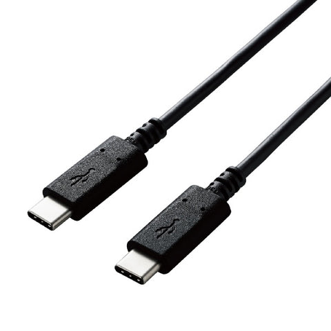 ELECOM USB-C ⇔ USB-C cable [Charging/Transfer/0.5m/USB Power Delivery/60W/USB2.0] Black U2C-CC05NBK2