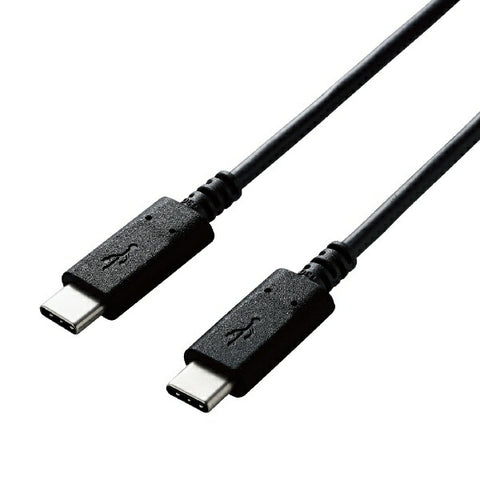 ELECOM USB-C ⇔ USB-C Cable [Charging/Transfer /3.0m /USB Power Delivery /60W /USB2.0] Black U2C-CC30NBK2