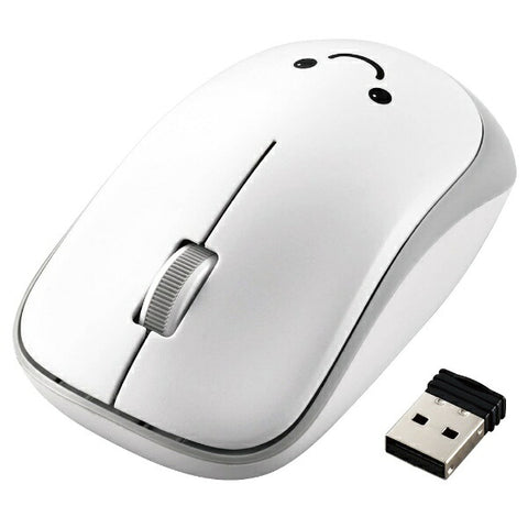 ELECOM Mouse Antibacterial (Compatible with Mac/Windows 11) White M-IR07DRSKWH [IR LED/Wireless/3 Buttons/USB]