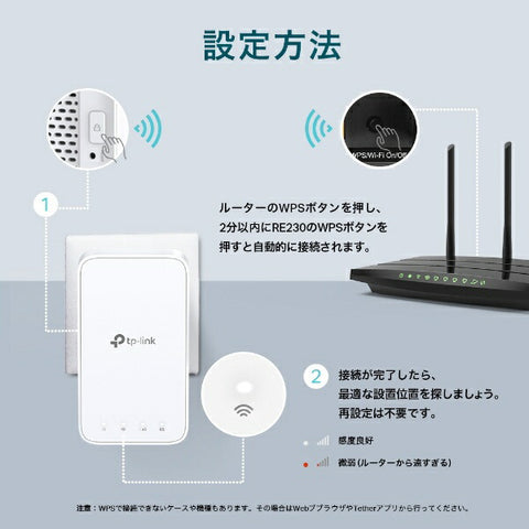 ティーピーリンク Wi-Fi中継機【コンセント直挿し】433+300Mbps AC750 AC750 RE230 [Wi-Fi 5(ac)]