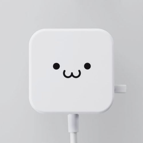 ELECOM AC Charger for Smartphones and Tablets 2.4A Output Type-C USB-C Integrated Cable White Face MPA-ACC21WF