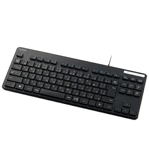 ELECOM Keyboard Antibacterial (Windows 11 compatible) Black TK-FCM107KBK [Wired/USB]