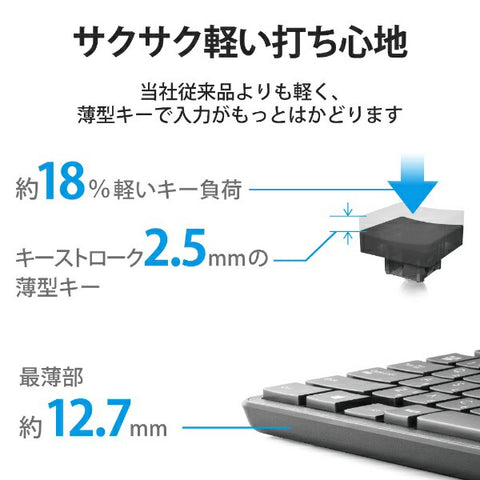 ELECOM Keyboard Antibacterial (Windows 11 Compatible) Black TK-FCM108KBK [Wired/USB]