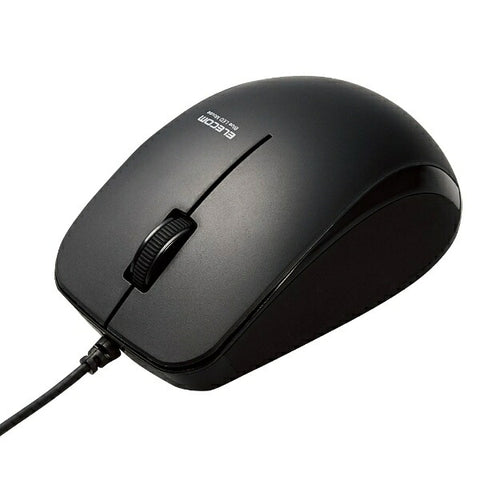 elecom鼠標抗菌（與Mac / Windows11兼容）黑色M-Bl27ubskbk [Blueled / dired / 3按鈕 / USB]