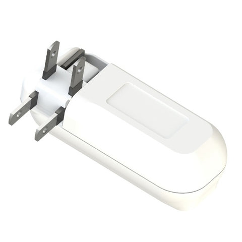 带有可逆USB2端口AC-020的Kashimura紧凑型电源条[Direct Insert/2插座/NO Switch/2端口]