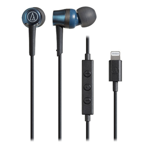 audio-technica イヤホン カナル型 ブルー ATH-CKD3Li BL [ライトニング端子]