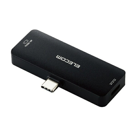 ELECOM Video Conversion Adapter [USB-C Male to Female HDMI/USB-C Female Power Supply/USB Power Delivery Compatible/100W] 4K Compatible (Chrome/Android/iPadOS/Mac/Windows11 Compatible) Black MPA-CHDMIPDBK