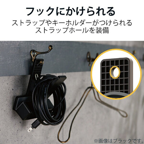 ELECOM 클립 탭 / 번개 서지 포함 / 3 개 입 / 2.5m 브라운 T-KF03-2325BR