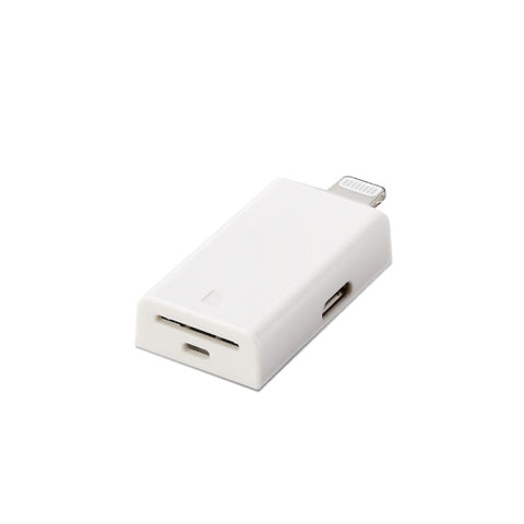ELECOM MR-LD102WH 读卡器 Lightning microSD 仅 Type-C 转换适配器 含直插白色