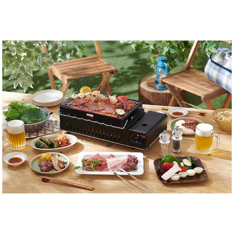 Iwatani Cassette Gas Robata Griller Grilled Ya 2 Matt Black CB-ABR-2