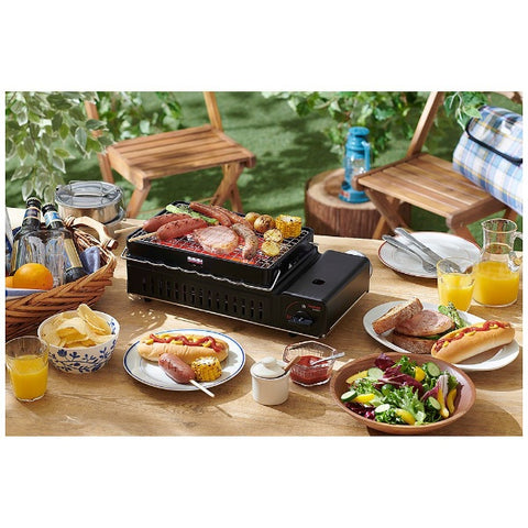 Iwatani Cassette Gas Robata Griller Grilled Ya 2 Matt Black CB-ABR-2