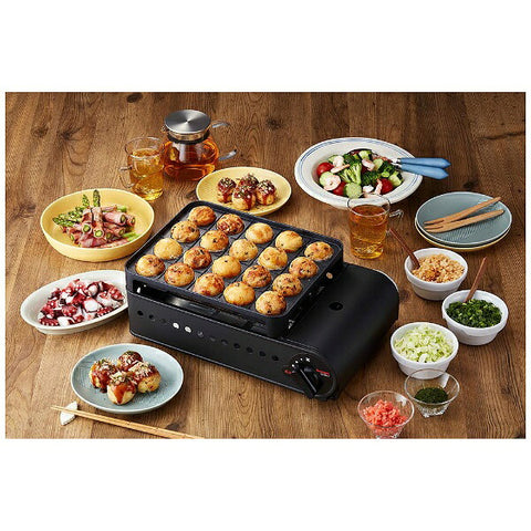 Iwatani カセットガスたこ焼器 炎たこ2 マットブラック CB-ETK-2