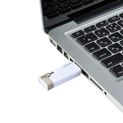 ELECOM USB 存储器 MFi 认证 (兼容 Android/iOS/Mac/Windows11) 白色 MF-LGU3B064GWH [64GB /USB TypeA+USB TypeC+Lightning /USB3.2 /Cap type]