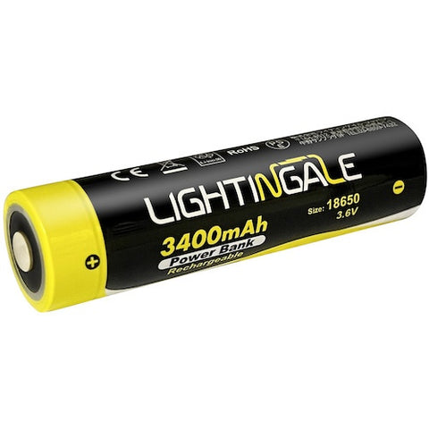 LIGHTINGALE 1250 流明亮度 LED 手電筒 [包括可供電給智慧型手機的充電電池] [防水]