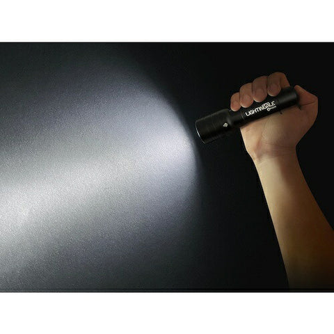 LIGHTINGALE 1250 lumen brightness LED flashlight [Rechargeable battery included that can power smartphones] [Waterproof]